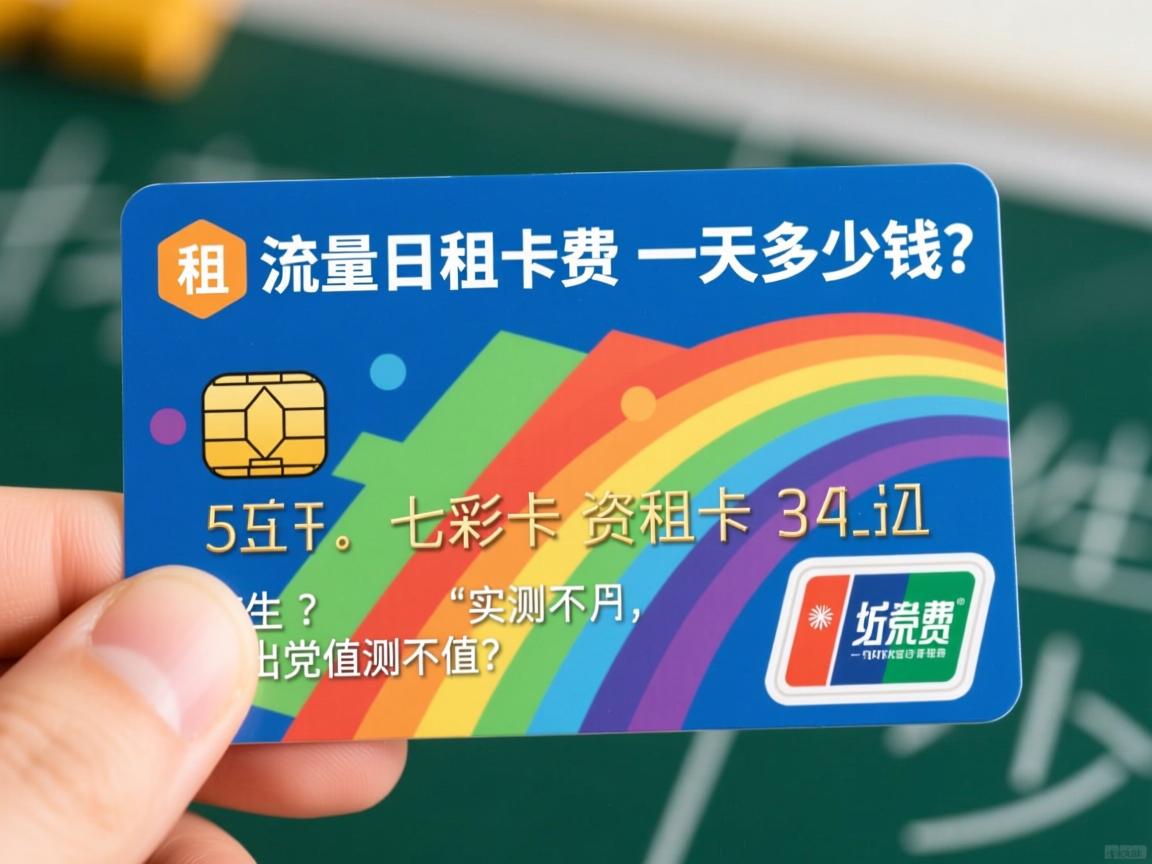 七彩流量日租卡资费_一天多少钱？学生出差党实测值不值？