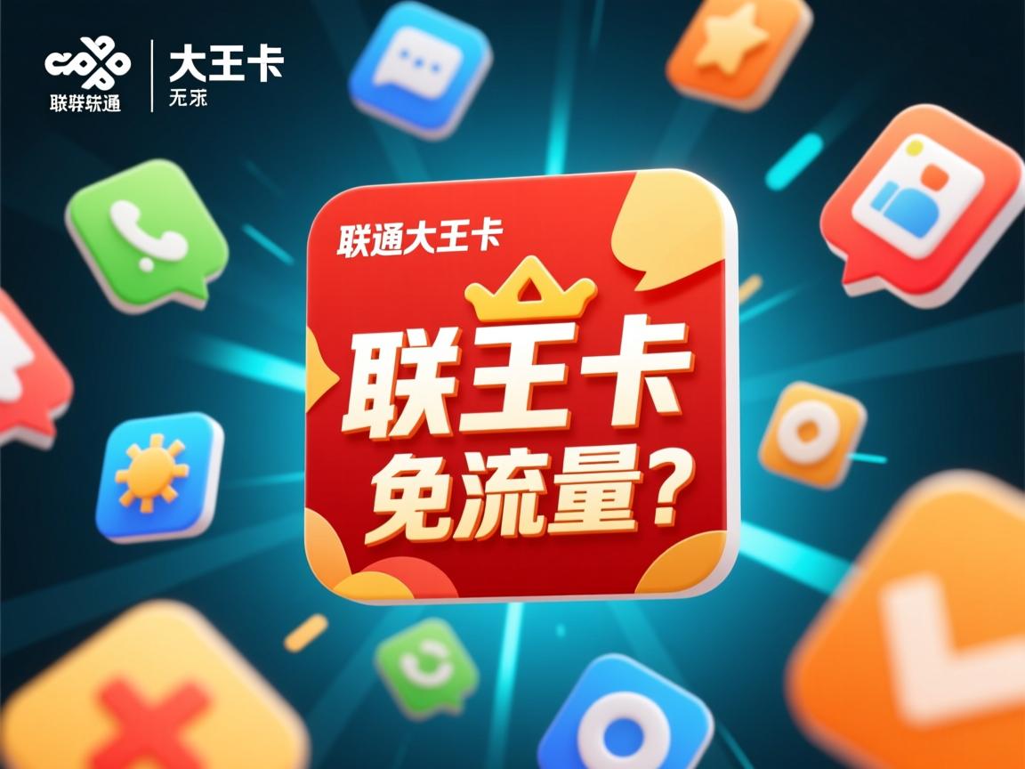 联通大王卡哪些软件免流量？