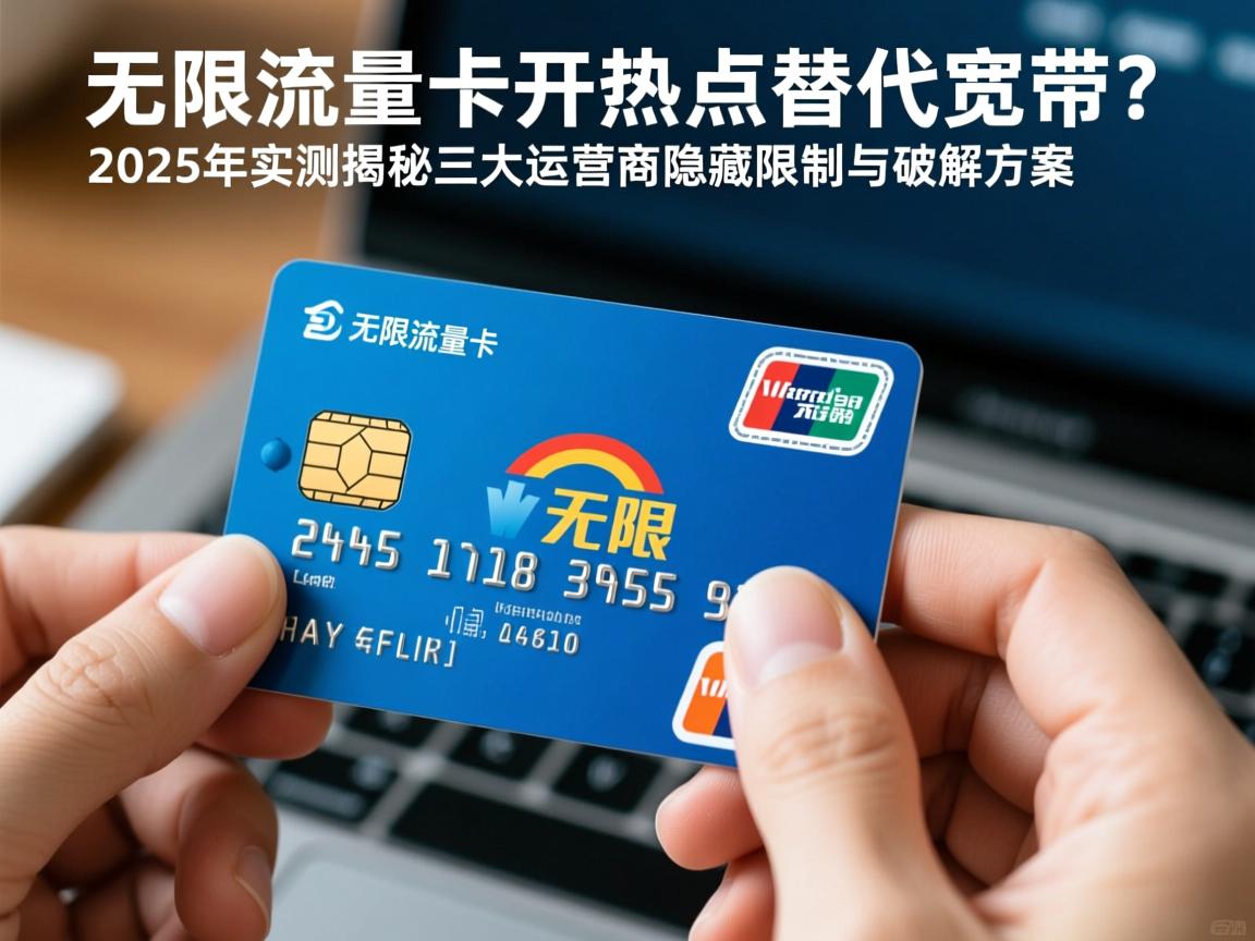 想用无限流量卡开热点替代宽带？2025年实测揭秘三大运营商隐藏限制与破解方案