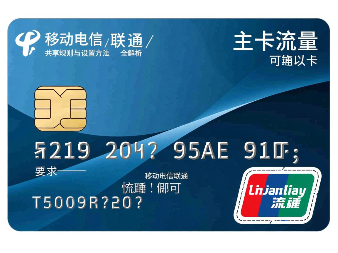 副卡可以用主卡的流量吗？移动电信联通流量共享规则与设置方法全解析